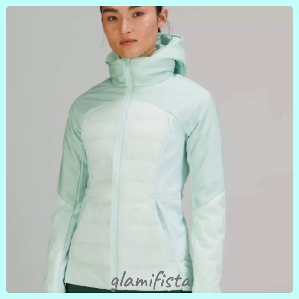 NWT Lululemon Down For it All Jacket Delicate Mint Sz. 6 and Sz.8
